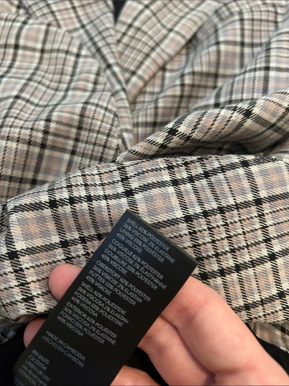 We the Free Cali Plaid Blazer in Dust Combo - Picture 9 of 9